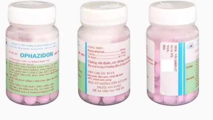 Cục Quản lý Dược: ​Cảnh báo về thuốc giảm đau, hạ sốt Ophazidon bị làm giả