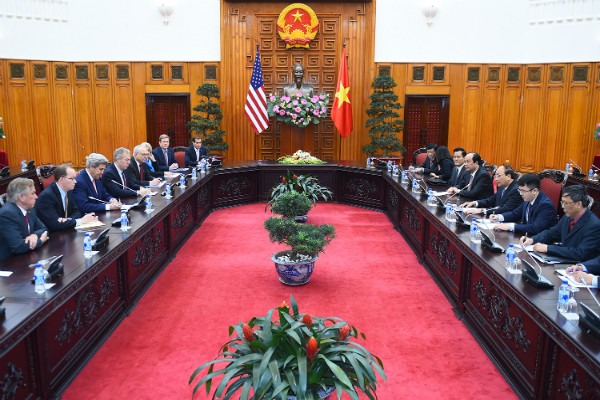 Thủ tướng tiếp Ngoại trưởng Hoa Kỳ