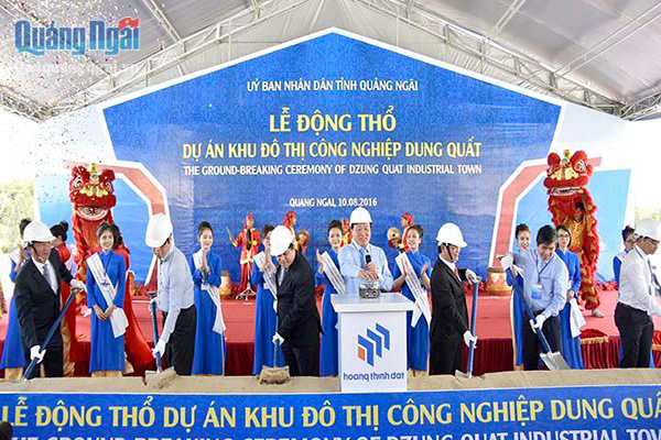 Đầu tư dự án khu đô thị công nghiệp Dung Quất